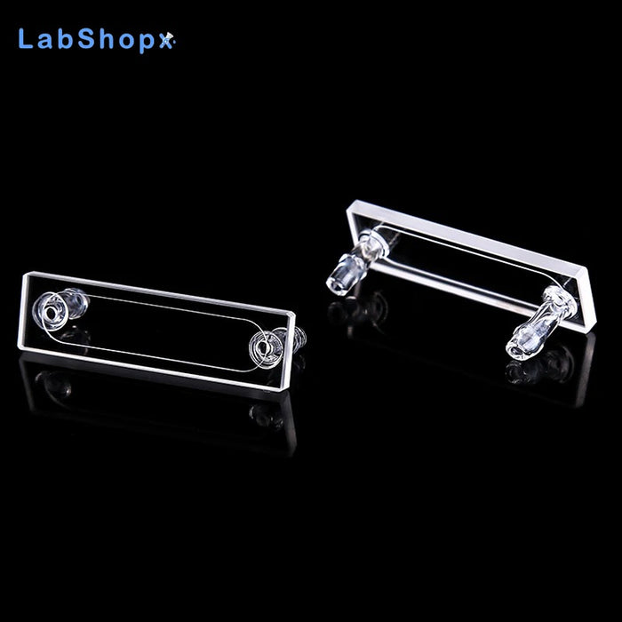150ul Optical UV Flow Quartz Cuvette Cell with 2 Tubes | LABSHOPX