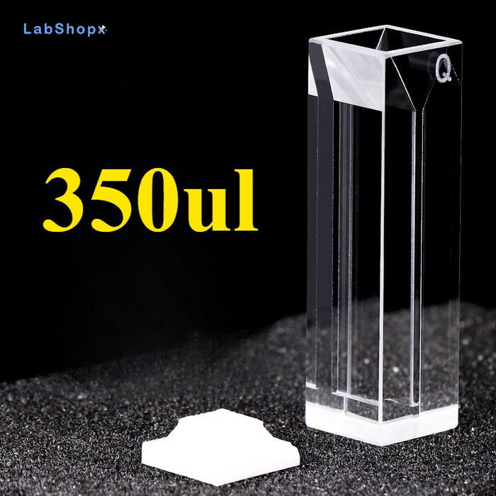 Micro Quartz Fluorescence Cuvette Quartz Cell Four Way Light| LABSHOPX