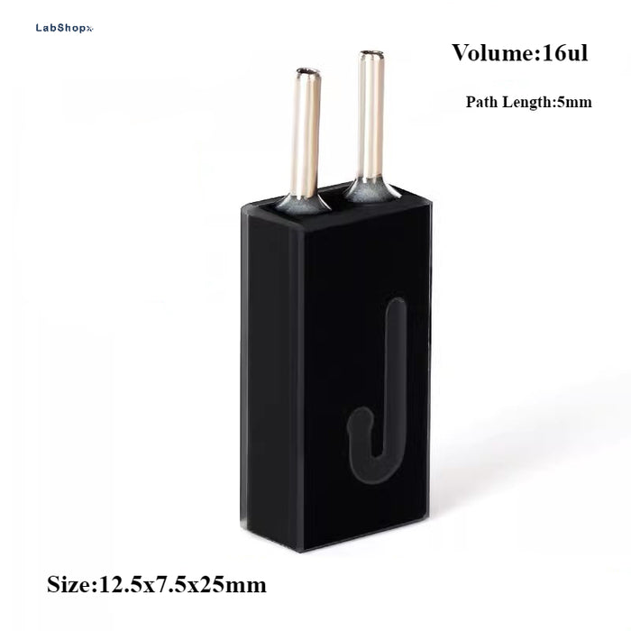 Quartz Fluorescence Flow Cuvette with Stainless Tube | Labshopx