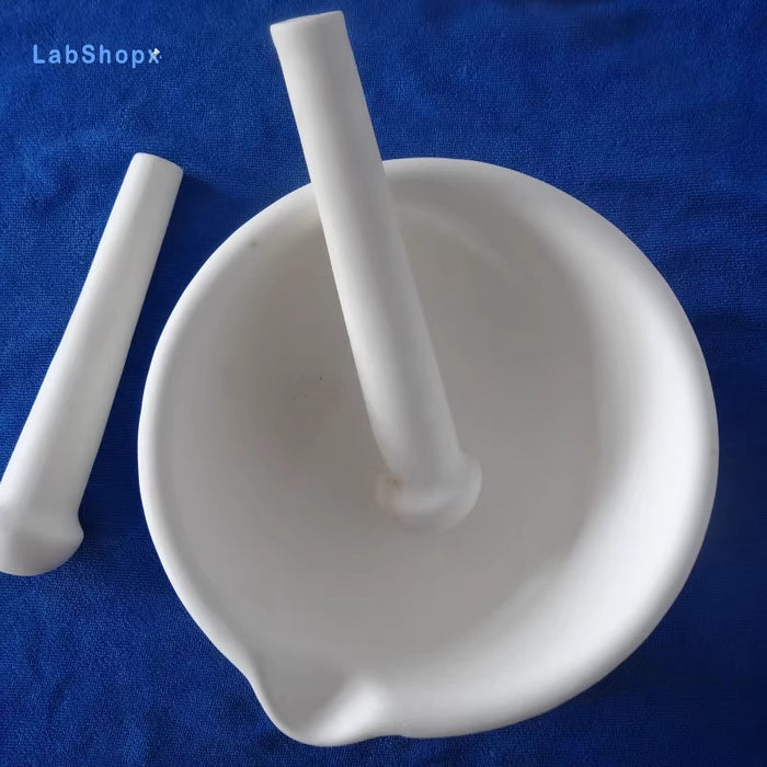 99High Pure Alumina Ceramic Mortar and Pestle Wear-Resisting | Labshopx