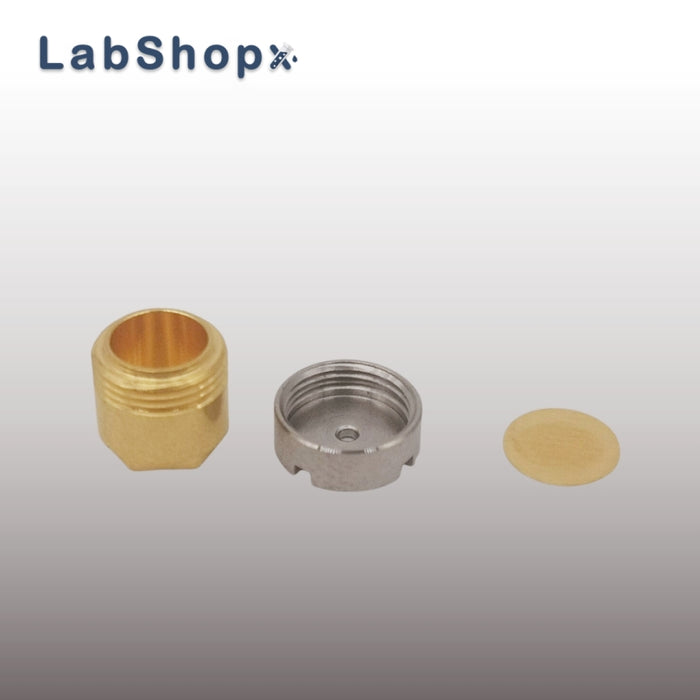 100μl Reusable High Pressure Sample Crucible with Lid/Seal Gold Plated for Netzsch 6.239.2-92.8.00 | LABSHOPX