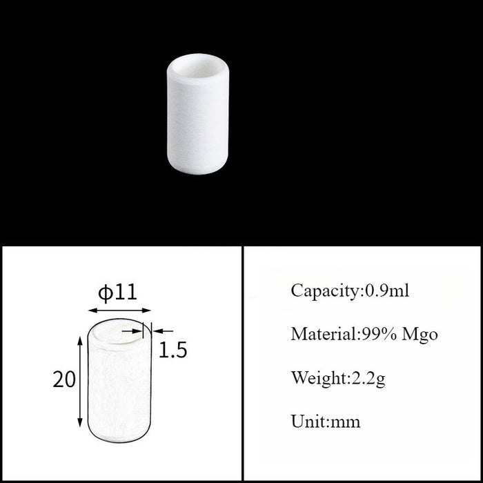 Magnesia Crucible Magnesium Oxide Crucible Mgo Cylinder| Labshopx