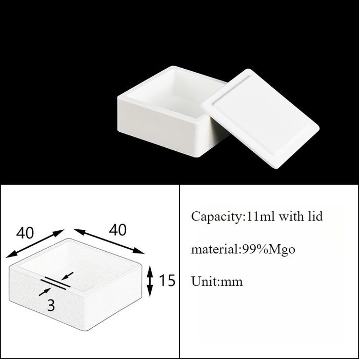 Magnesia Crucible Magnesium Oxide Crucible Mgo Square| Labshopx