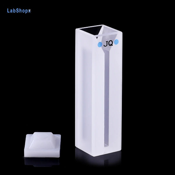700ul Micro Cell with Frosted Walls and Lid Quartz Cuvette | LABSHOPX