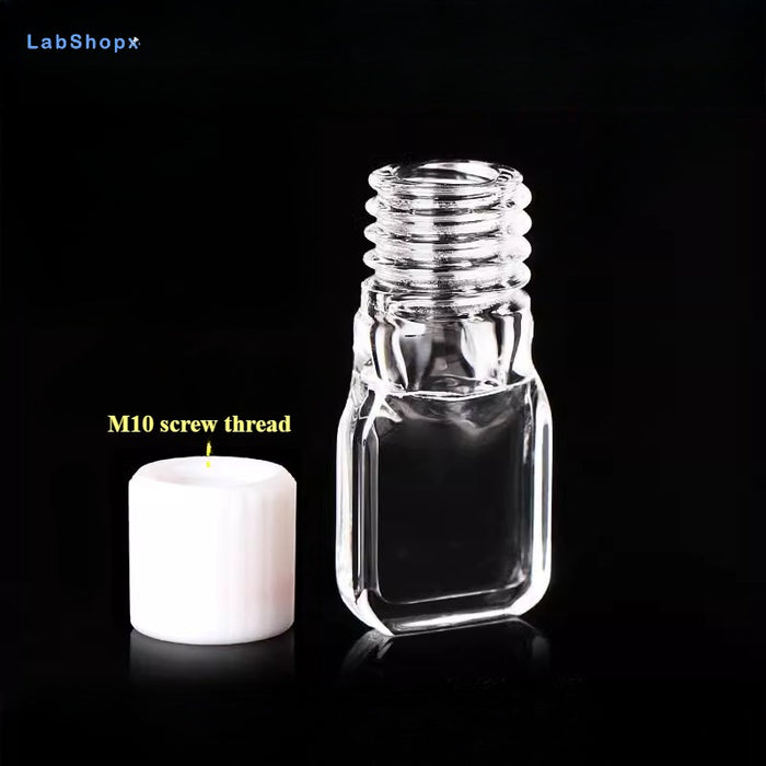 Micro Quartz Cuvettes Sealed 1mm Quartz Screw Thread Cell | Labshopx