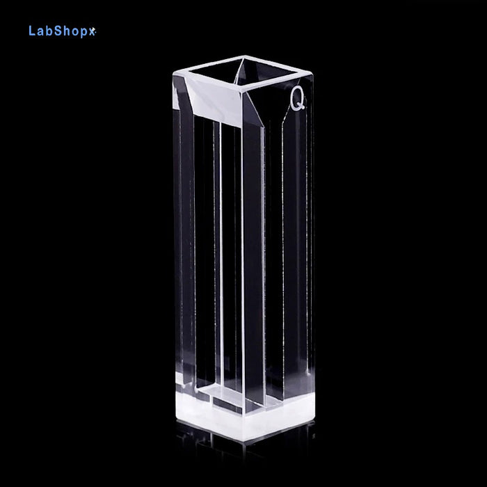 1050ul Micro Quartz Fluorescence Cuvette with Lid 10mm | LABSHOPX