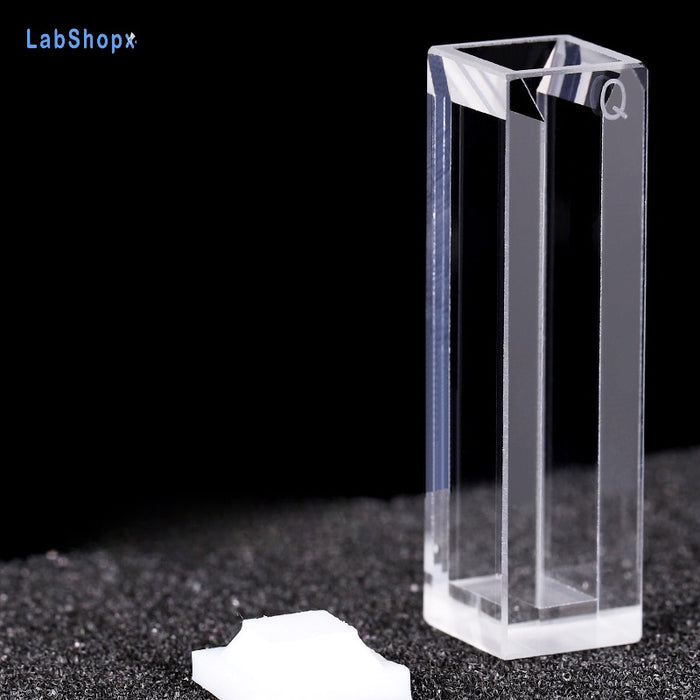 1750ul Micro Quartz Fluorescence Cuvette with Lid | LABSHOPX