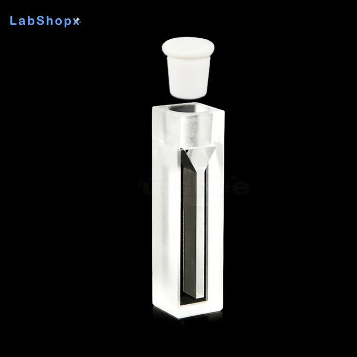 700ul Micro Quartz Cuvette Cell with Stopper 10mm for Lab | LABSHOPX