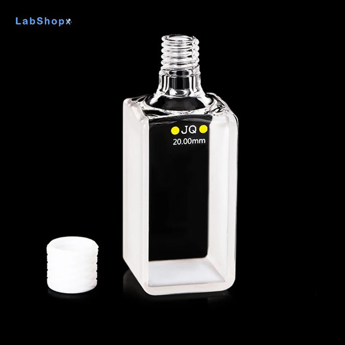 17ml Quartz Cell with Screw Cap 20mm Quartz Screw Bottle | LABSHOPX