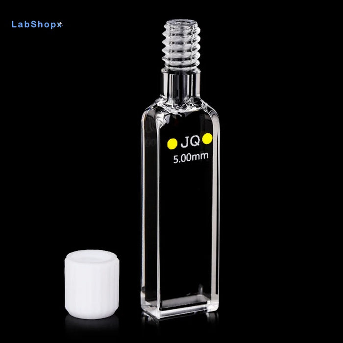 5mm Quartz Closed Fluorescent Cuvette Airtight Paired Plug| LABSHOPX