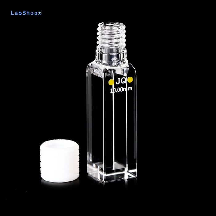 1.75ML Quartz Cuvette Cell with Screw Cap 10mm Four Way Light| Labshopx