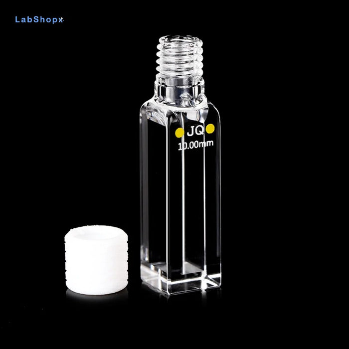 Quartz Cuvette Cell with Screw Cap 10mm Four Way Light | LABSHOPX
