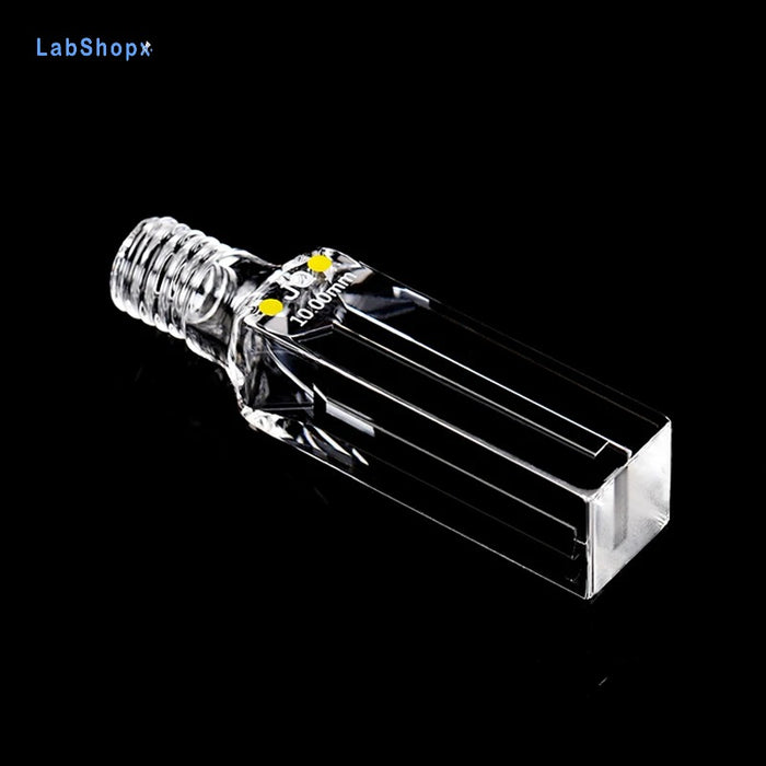700ul Quartz Cuvette Cell with Screw Cap 10mm Four Way Light | LABSHOPX