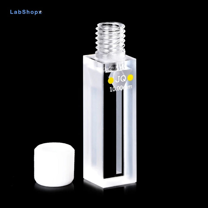 700ul Quartz Cuvette Cell with Screw Cap 10mm Two way Light | LABSHOPX