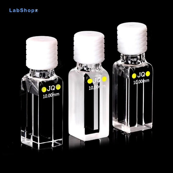 Quartz Cuvette Cell with Screw Cap UV Closed Four Way Light | LABSHOPX