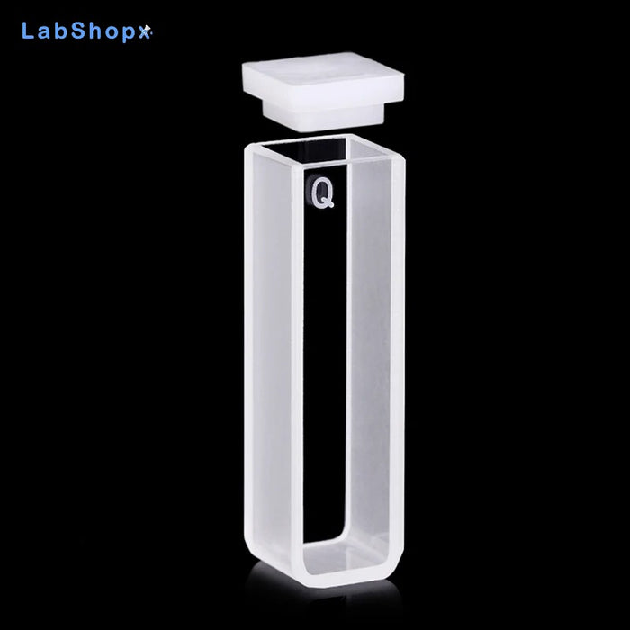 Quartz Cuvettes Standard Cells with lid and Round Bottom| LABSHOPX