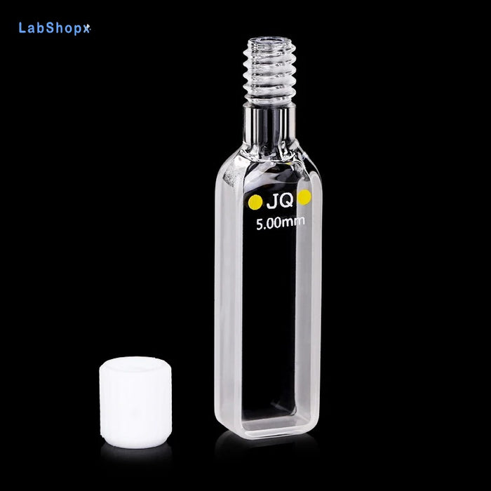 Quartz Cuvettes UV Cell with Screw Cap Colorimetric Dish| LABSHOPX
