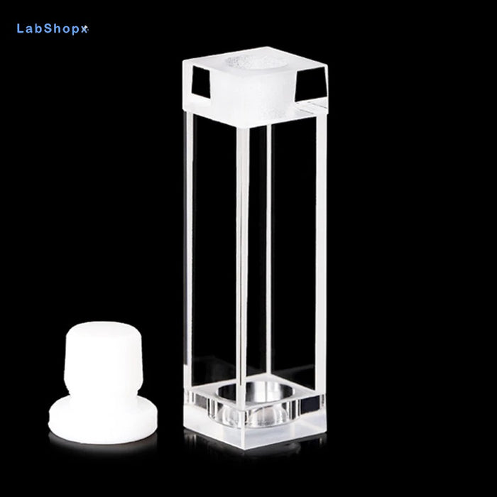 3.5ml Quartz Fluorescence Cell With Stopper Tape Notch 10mm| LABSHOPX