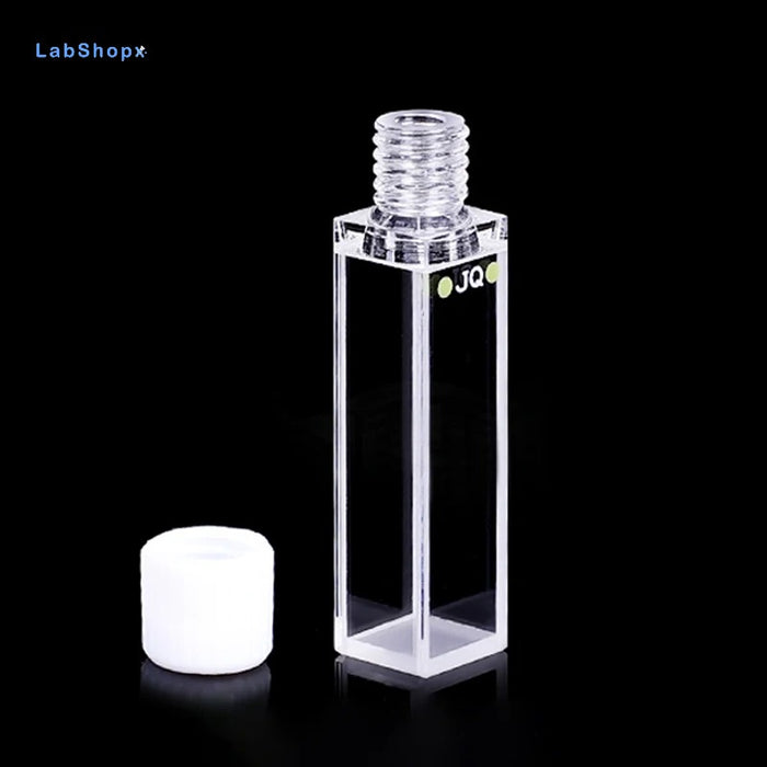 3.5ml Quartz Fluorescence Cuvette Cell with Screw Cap 10mm| LABSHOPX
