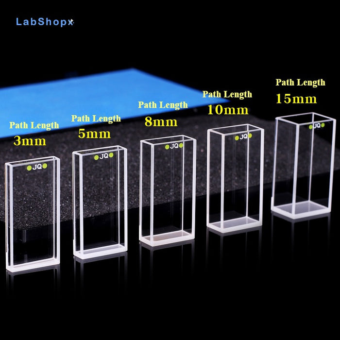 Quartz Fluorescence Cuvettes UV Quartz Cells with Lid | LABSHOPX
