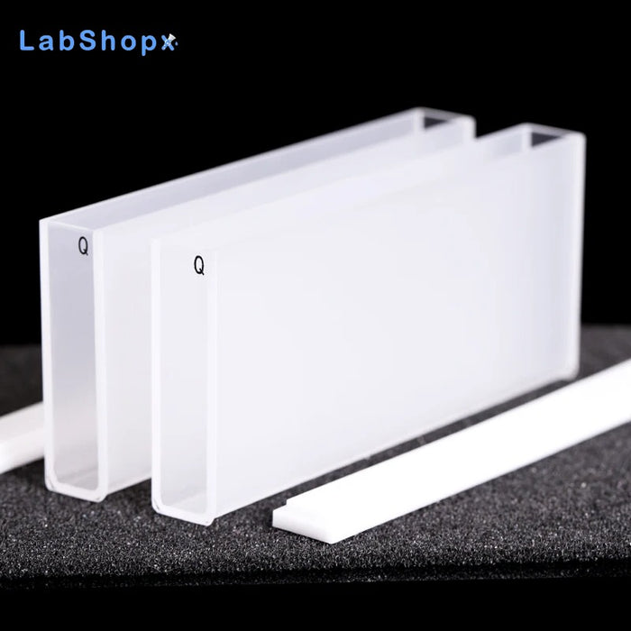 2 pcs Quartz Cuvette Cells100mm JGS1 for Spectrophotometer Lab | LABSHOPX