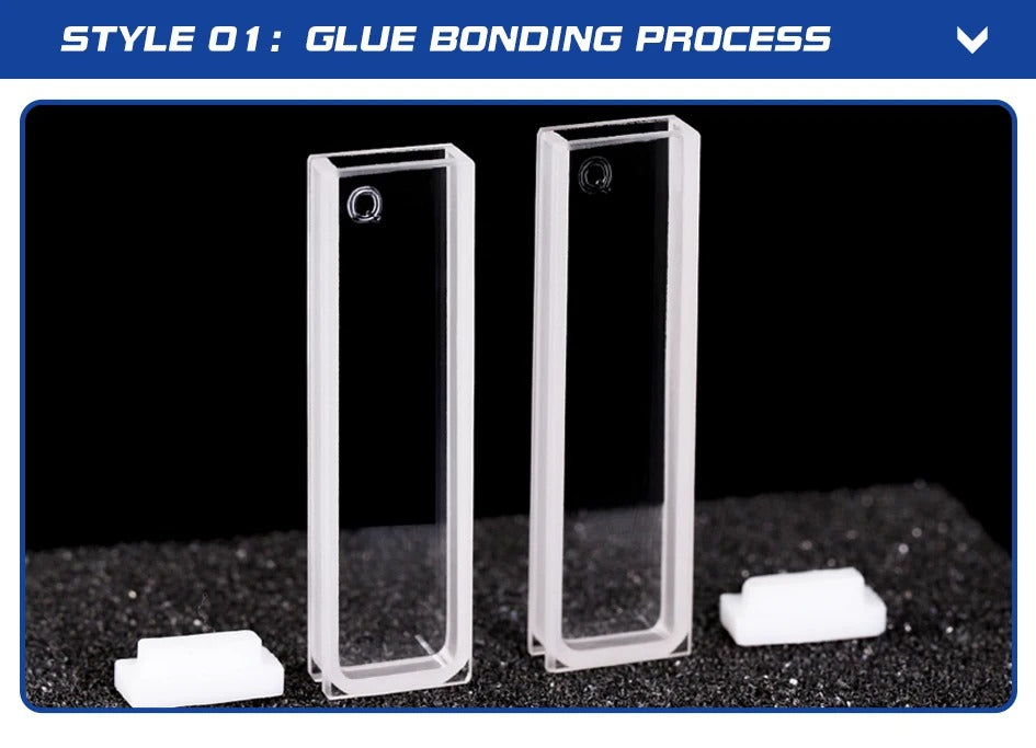 2pcs Quartz Cuvette Cells with Lid for Spectrophotometer Lab | LABSHOPX