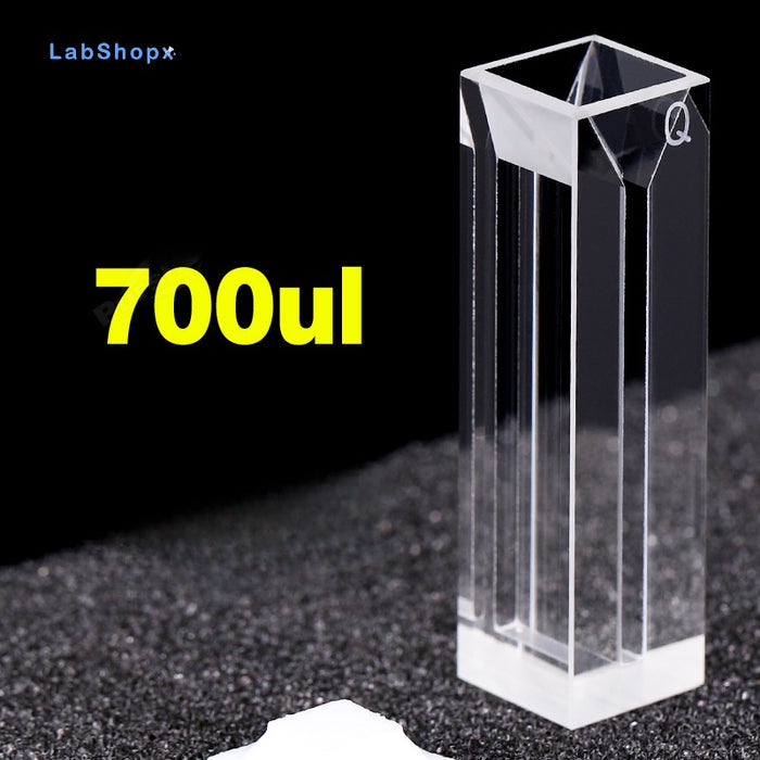 700ul Quartz Cuvettes Cells 10mm UV Four Way Light Slit 2mm| LABSHOPX