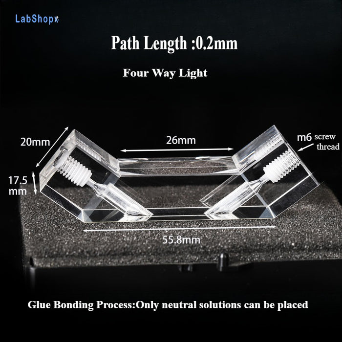 Quartz Flowing Cells Quartz 0.2mm Smaple Flowing Cuvettes | Labshopx