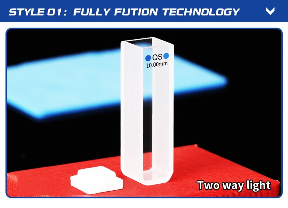 Quartz Spiral Cuvette 10mm EU Sealed Fluorescent Spiral Cell| Labshopx