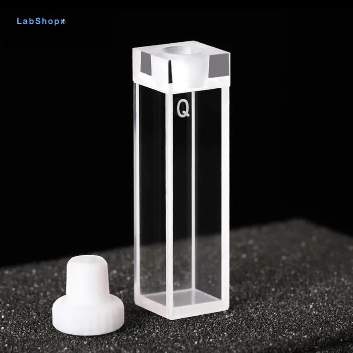 Standard Quartz Fluorescence Cuvette Cell with Stopper 10mm | LABSHOPX