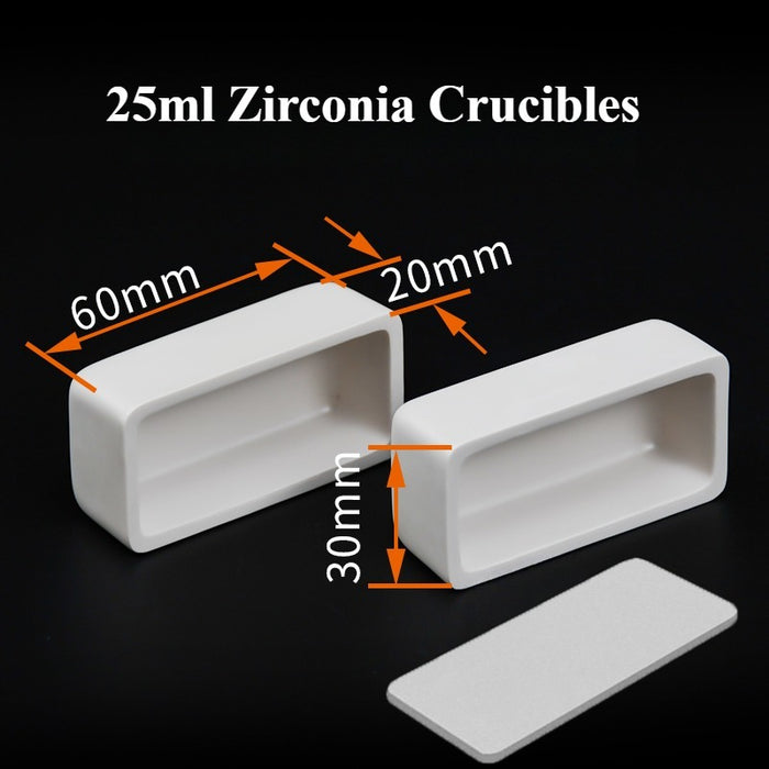 Zirconia Crucible High Temperature Resistant Crucible Square| Labshopx