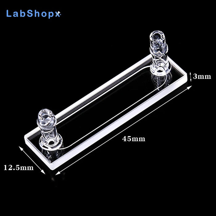 150ul Optical UV Flow Quartz Cuvette Cell with 2 Tubes | LABSHOPX