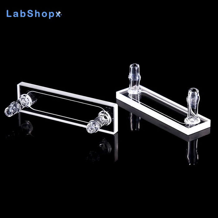 150ul Optical UV Flow Quartz Cuvette Cell with 2 Tubes | LABSHOPX