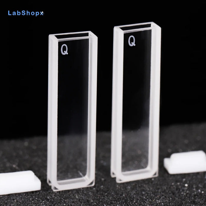 1.05ml Quartz Cuvettes with Lid 3mm Quartz Cells | LABSHOPX