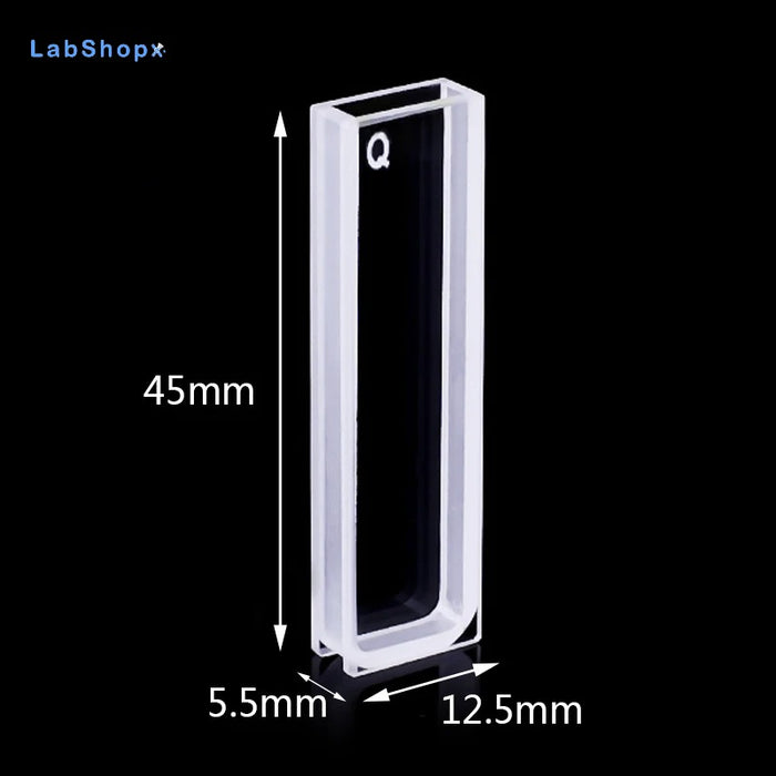 1.05ml Quartz Cuvettes with Lid 3mm Quartz Cells | LABSHOPX