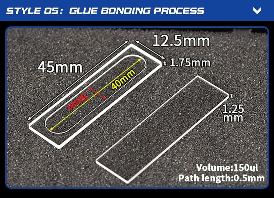 Quartz Sample Cell 0.1-2mm Quartz Flow Cuvettes | Labshopx
