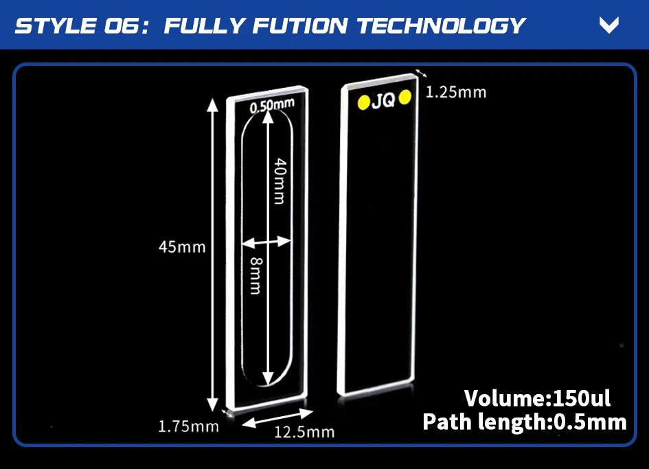 Quartz Sample Cell 0.1-2mm Quartz Flow Cuvettes | Labshopx