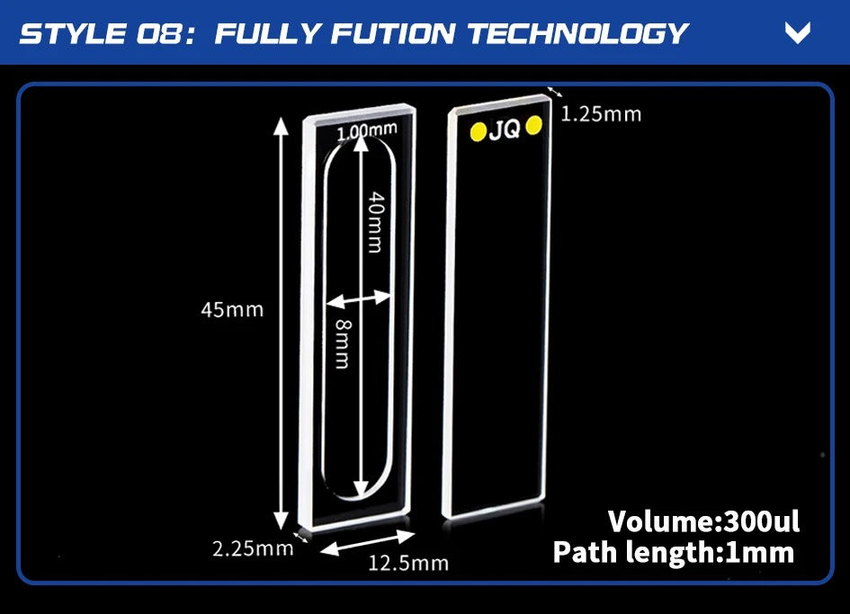 Quartz Sample Cell 0.1-2mm Quartz Flow Cuvettes | Labshopx