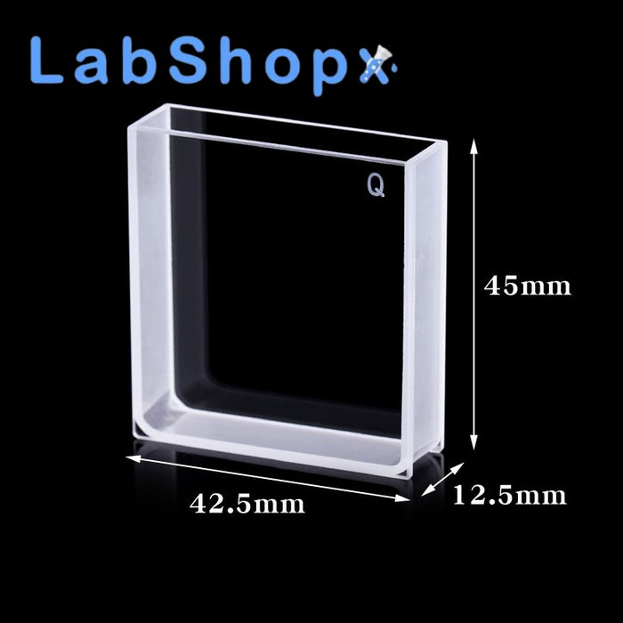 14mL Quartz Cuvettes JGS1 Cells 10mm for Chemistry | LABSHOPX