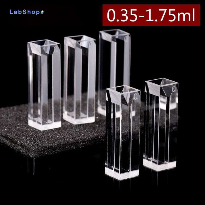 Micro Quartz Fluorescence Cuvette Quartz Cell Four Way Light| LABSHOPX