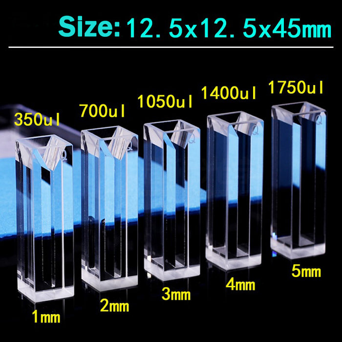 Micro Quartz Fluorescence Cuvette Quartz Cell Four Way Light| LABSHOPX