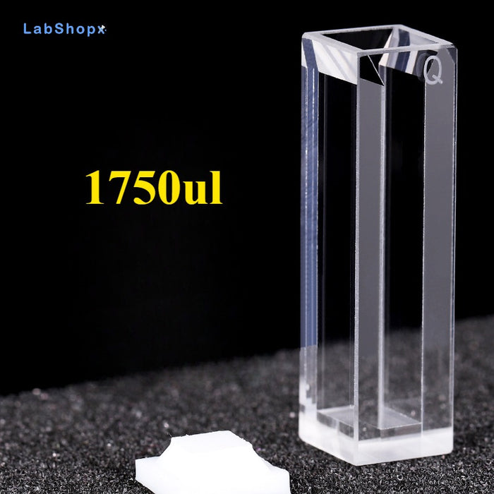 Micro Quartz Fluorescence Cuvette Quartz Cell Four Way Light| LABSHOPX