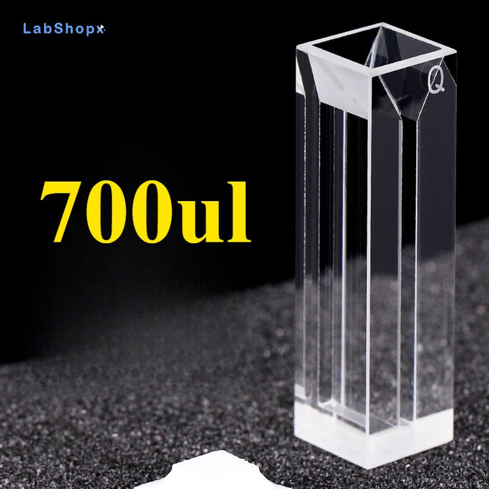 Micro Quartz Fluorescence Cuvette Quartz Cell Four Way Light| LABSHOPX