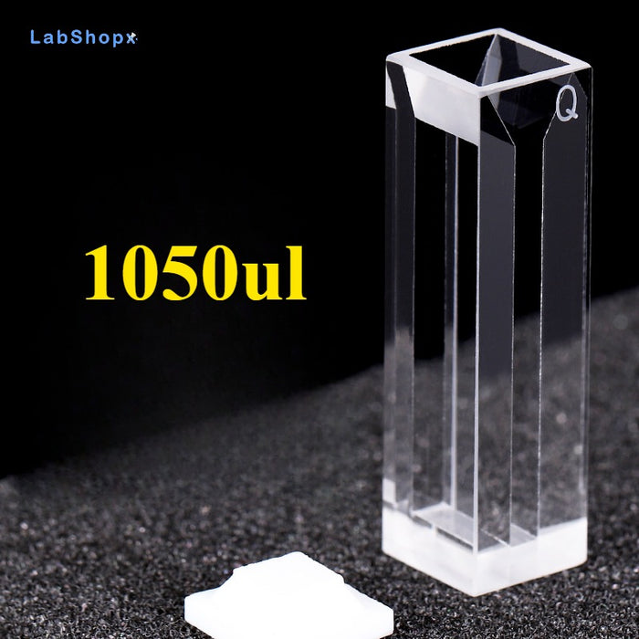Micro Quartz Fluorescence Cuvette Quartz Cell Four Way Light| LABSHOPX