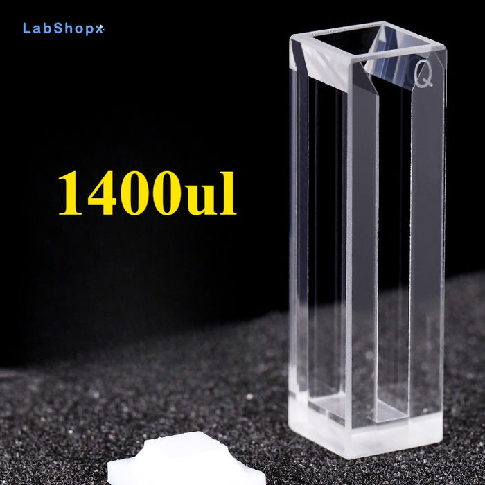 Micro Quartz Fluorescence Cuvette Quartz Cell Four Way Light| LABSHOPX