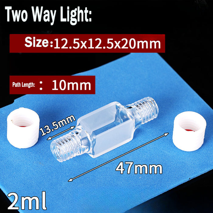 Quartz MicroFlow Cell Spiral Colorimetric Dish UV Transparent | Labshopx