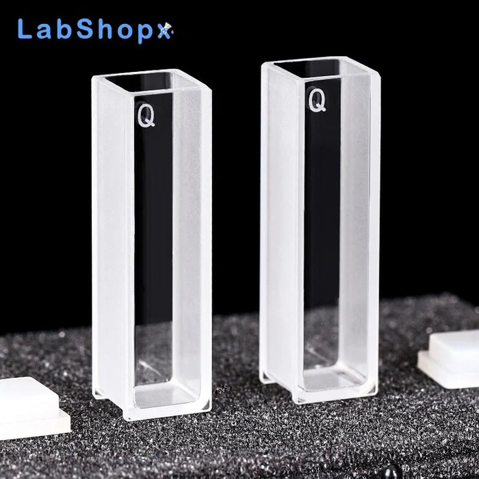 2 pcs Quartz Cuvette Cells10mm for Spectrophotometer Lab | LABSHOPX