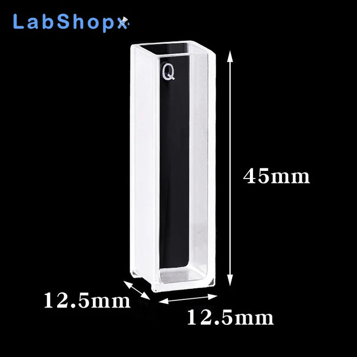 2 pcs Quartz Cuvette Cells10mm for Spectrophotometer Lab | LABSHOPX