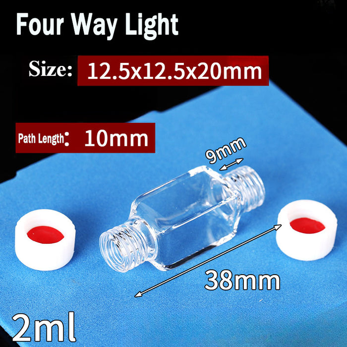 Quartz MicroFlow Cell Spiral Colorimetric Dish UV Transparent | Labshopx