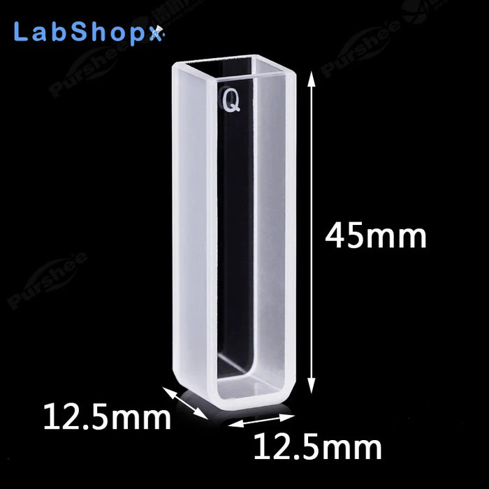 3.5ml Standard Quartz Cuvettes Corrosion Resisting 2pcs | LABSHOPX